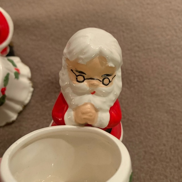 Vintage Josef Originals Santa Claus votive candle holders with price stickers - Picture 5 of 9